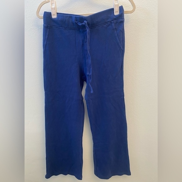 Monrow Light Navy Wide Leg Lounge Sweats NWT - Picture 4 of 6